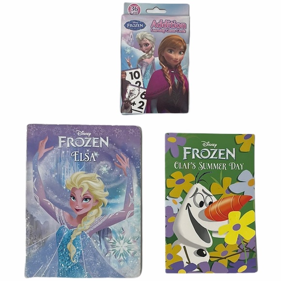 Frozen Book & Card Game Bundle